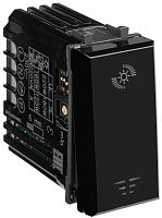 Светорегулятор кнопочный модульный DKC Avanti 1-кл. 1 мод. 5–220Вт черный квадрат картинка